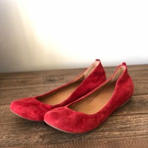 J Crew Cece Suede Ballet Flats
